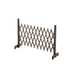 【迅速発送】武田コーポレーション フェンス・ラティス・垣根・ゲート・柵 焼杉 アコーディオンフェンス 150×70cm HGC-1570YK-A