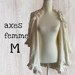 axes femmeトップス マルチwayニットカーディガン Mサイズ/USED