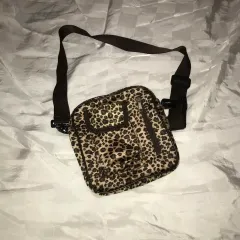 ギャル レオパード ヒョウ柄 ファー ミニ クロスバック