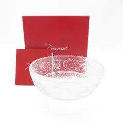 未使用　Baccarat クリスタル皿 約20cm 未使用 Baccarat クリスタル皿 約20cm 未使用 Baccarat