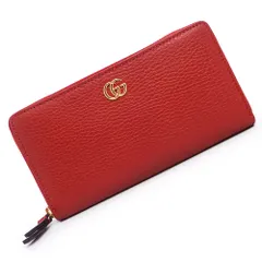 グッチ GG マーモント ダブルG ジップアラウンドウォレット ラウンド