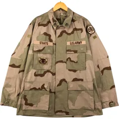 古着 90年代 米軍実品 迷彩柄 3C デザートカモ リップストップ B.D.U ミリタリージャケット USA製 MEDIUM-REGULAR メンズM相当/eaa592395