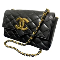 CHANEL シャネル マトラッセ ショルダーバッグ チェーン フラップ 黒 ブラック ゴールド金具