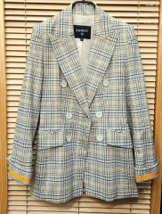 (新品) EGOIST チェック ダブルジャケット 55サイズ