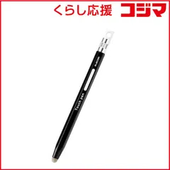 【 新品 未開封 】   エレコム タッチペン スタイラスペン 導電繊維タイプ 六角鉛筆型 ペン先交換可 ストラップホール付 ブラック PTPENSEBK 未使用 送料無料
