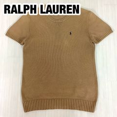 Polo Ralph Lauren 半袖ニット XS ベージュブラウン Polo Ralph Lauren 半袖ニット XS ベージュブラウン - メルカリ