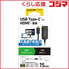 【 新品 未開封 】   エレコム Type-C映像変換アダプタ TypeC-HDMI 60Hz AD-CHDMIQBK4 未使用 送料無料