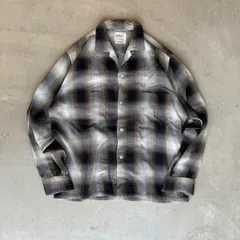 ニルバーナ　オンブレ　ビンテージ　60S レーヨン　towncraft 白黒 TOWN CRAFT / OMBRE 60S LOOP COLLAR SHIRTS