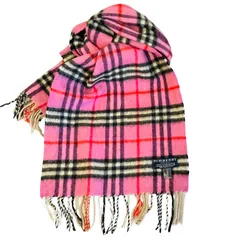 BURBERRY バーバリー カシミヤ100% マフラー ピンク A668