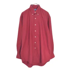 RALPH LAUREN ラルフローレン BLAKE ボタンダウン コーデュロイシャツ レッド(メンズ M)中古 古着 V7161
