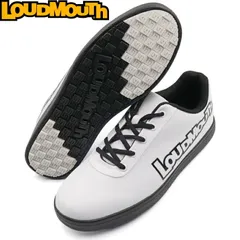 Loudmouth ラウドマウス LM-GS0005 スパイクレス ゴルフシューズ White×Black（999A） ホワイト×ブラック  無地/ビッグロゴ 【メンズ/レディース】　