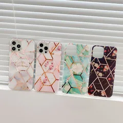 iPhone 16 Pro スマホカバー 大理石 マーブル 花柄 フラワー おしゃれ 耐衝撃 ソフト TPU アイホン アイフォン 16 プロ 背面ケース