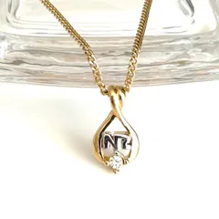ニナリッチ　ネックレス　ロゴモチーフ　ゴールドカラー