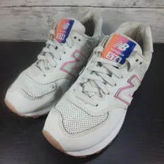 NEWBALANCE WL574 ニューバランス ダブリューエル574 23.0cm ホワイト 白 WL574SOL L10061