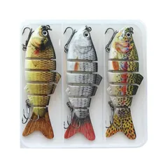 【新品】 SCGEHA ギル ルアー ジョイント シンキング S字系 スイムベイト 9.5 16g 3個セット ケース付き 6連 (Cセット) 1