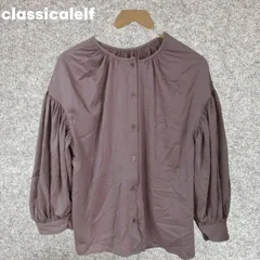 classicalelf　フリル袖 薄いピンク 長袖シャツ Mサイズ