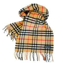 BURBERRY バーバリー カシミヤ100% マフラー ブラウン A809