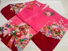 七五三　７歳用　正絹四ﾂ身着物　B反