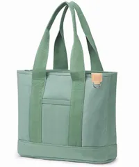 【特価セール】[MIPOHAM] トートバッグ レディース キャンバス 仕切り Lサイズ 大容量 キャンパストート 帆布 大きめ a4 トート マチ広 軽量 マザーズバッグ シンプル 無地 おしゃれ 多収納 ポケット 頑丈 保育園 通勤 通学 旅行