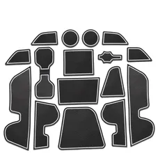 新品 コンパス ジープコンパス インテリアラバーマット ジープ ラバーマット 専用 滑り止めシート 2021新型 アクセサリー ポケットマット 引っ掻きキズ防止 ノイズ軽減 ruiya 16枚 カスタムパーツ (ホワイト)