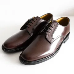 【試着のみ極美品】REGAL 【プレーントゥ レザーシューズ】26 ブラウン リーガル 革靴 s2510127