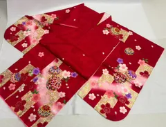 七五三　７歳用 正絹四ﾂ身着物　B反