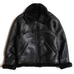 【美品】NEO TOKYO BLOOD【B-3 ムートンボンバージャケット】 ブラック フライト レザー ジャケット 25101025