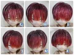 塗装済 《西西里往事 - シチリアの追憶 -》対応 3Dプリンター製 ウィッグ ヘアパーツ 002