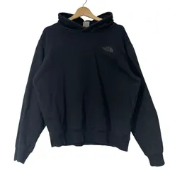 THE NORTH FACE ザノースフェイス パーカー フーディー プルオーバー ワンポイントプリント オーバーサイズ ビッグシルエット E.Y.R Macedonia製 XL/TGサイズ ブラック