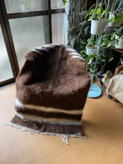 新品wool100％　キャラメル　バッターニエ　フワフワ　トルコヴィンテージラグ 2025年最新】バッターニエ トルコの人気アイテム - メルカリ