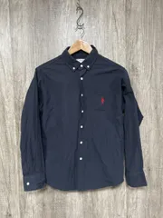 POLO RALPH LAUREN ポロ ラルフローレン US POLO ワンポイント刺 定番 シャツ sizeL/濃紺 ◇■ レディース