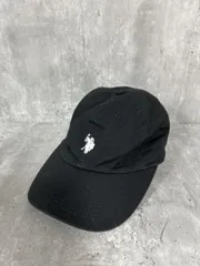 US polo ASSN ロゴ刺 ベースボール キャップ size57～59cm/黒 ■■ レディース