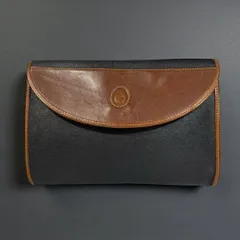 archive TRUSSARDI second bag clutch bag トラサルディ セカンドバッグ クラッチバッグ 鞄 PVC ビジネス ヌメ革 黒 ブラック