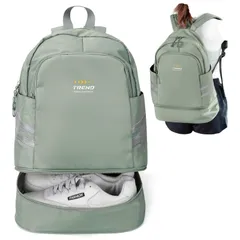 【人気商品】[WEFLIER] スポーツ リュック レディース メンズ スポーツバッグ 防水 デイバッグ シューズポケット付きリュック 軽量 小さめ 防水大容量 靴袋乾湿分離 ジム デイパック