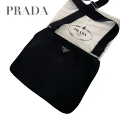 【価格交渉/質問大歓迎♪】プラダ　PRADA　ナイロン　三角ロゴ　ショルダーバッグ　サコッシュ　黒　ブラック　 肩掛け　斜め掛け　4458