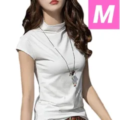 半袖Tシャツ レディース クール 首元 日焼け防止 サイズ M ホワイト