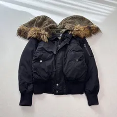 diesel flight jacket type n2b black M ディーゼル フライトジャケット ブルゾン ファー フード n-2b メンズ 黒