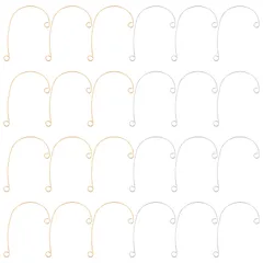 【迅速発送】UNICRAFTALE 40個 2色 イヤークリップ レディース イヤーカフ 316ステンレススチール 2穴付き イヤーラップ フェイクピアス イヤー クリップ 人気 イヤカフ 軟骨 ピアス ノンホールピアス 金属 誕生日 記念日 結婚式 入学式