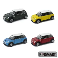 KiNSMART キンスマート プルバックミニカー モデルカー 1/28 ミニクーパー 4色セット 201-616