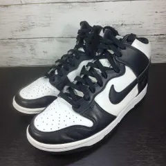 NIKE DUNK HI RETRO ナイキ ダンク ハイ 25.5cm ホワイト 白 ブラック 黒 DD1399-105 L10278