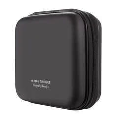 【迅速発送】LIOVODE 48枚収納 CDケースポータブルEVA blu-ray ディスク収納ケース 大容量 DVD/VCD 収納 (48枚 ブラック 48)