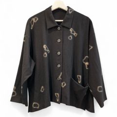 DES PRES デプレ ループヤーンドビー ノーカラージャケット ウール