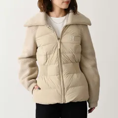 MACKAGE マッカージュ ダウン ニット アウター FOXY リブニット ダウンジャケット レディース ベージュ ニットジャケット ブルゾン 異素材 冬 防寒のサムネイル