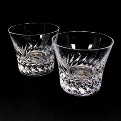 新品限定希少HOYAダイヤモンドクリスタルカットロックグラスペア江戸