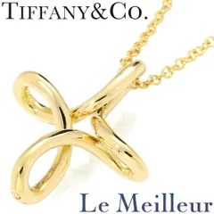 ティファニー TIFFANY&Co. インフィニティ クロス ネックレス イエローゴールド K18YG 中古 プレラブド 返品OK