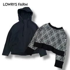 ◻︎【LOWRYS FARM】2点セット ジップアップフーディ＆ショートニットカーディガン