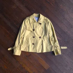 ROPE PICNIC ロペピクニック ショートトレンチコート ライトイエロー ユニセックス 昭和レトロ 38