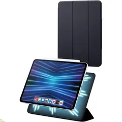 エレコム iPad Pro 11 第4/3/2世代 (2022/2021/2020年) マグネットケース カバー 磁気吸着 ソフトレザー素材 オートスリープ/ウェイク対応 ブラック TBWA22PMWVPF2BK a