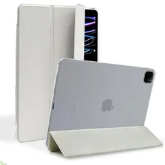 MS factory iPad Pro 11インチ 第4/3/2世代 用 ケース カバー 2022 2021 2020 背面透明 軽量 耐衝撃 ソフト フレーム 第4/第3/第2世代 スタンド オートスリープ サンド グレー 灰色 IPDP11/4-