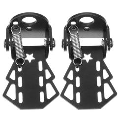 【迅速発送】iplusmile 自転車 ステップ 二人乗り ハブステップ 自転車 ペグ 折り畳み（黒）